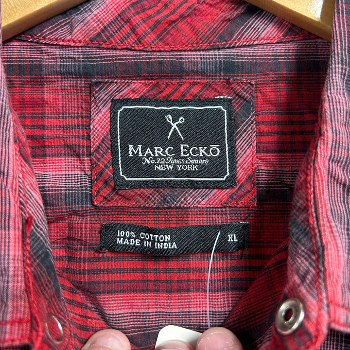 Marc Ecko Plaid Y2K Shirt Size XL