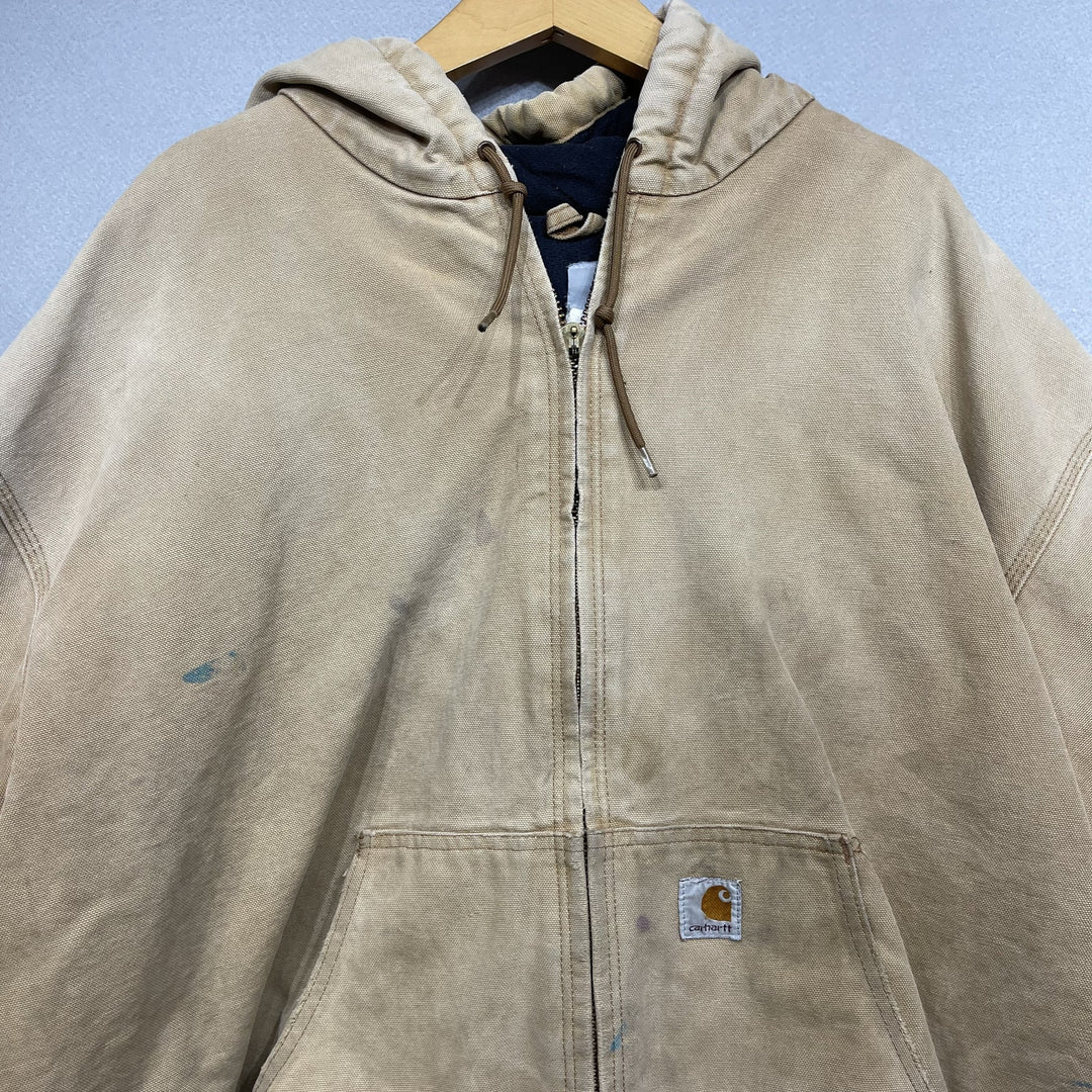 Carhartt  Brown Hooded Active Jacket Size 4XL