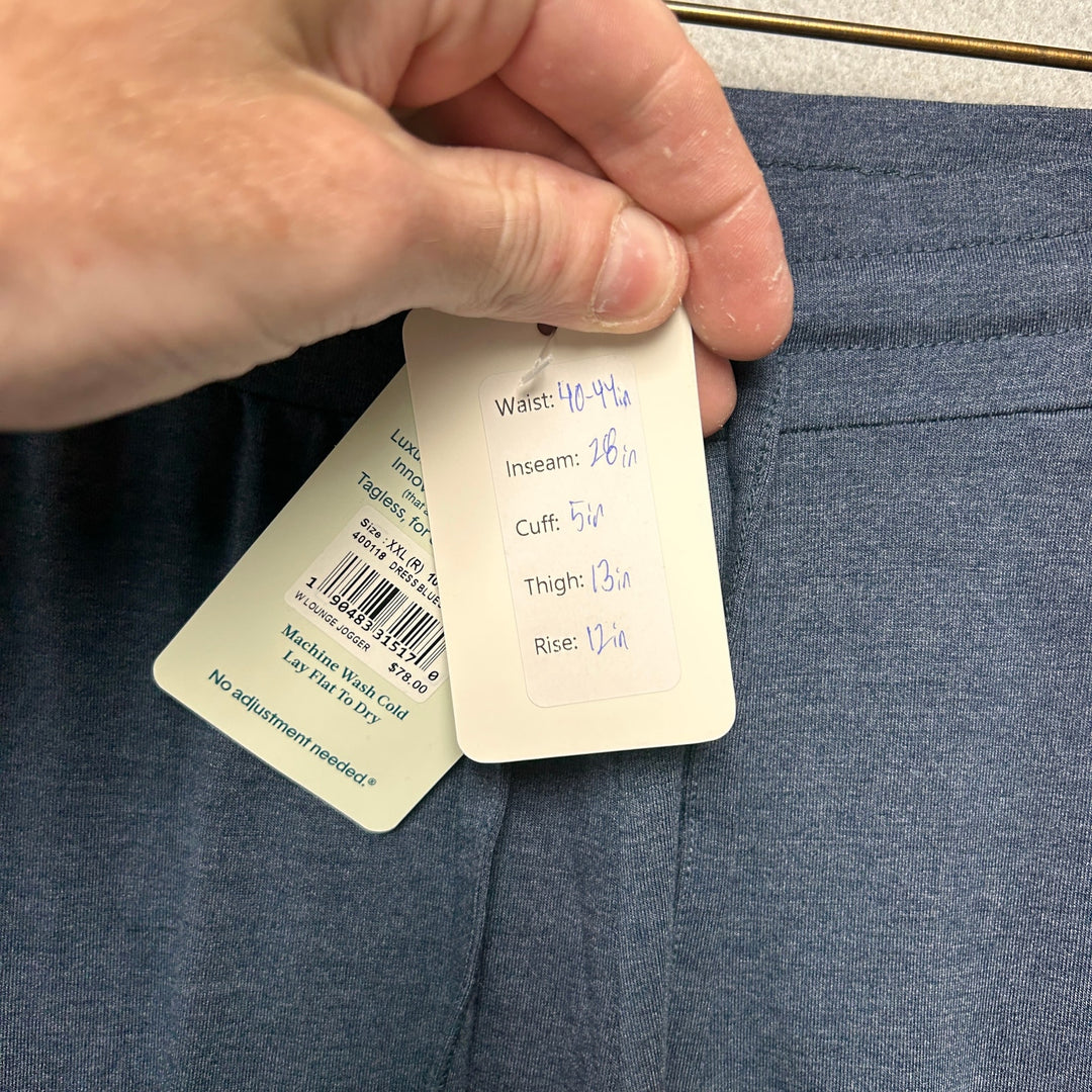 Tommy John NWT Blue Lounge Jogger Pants Size XXL