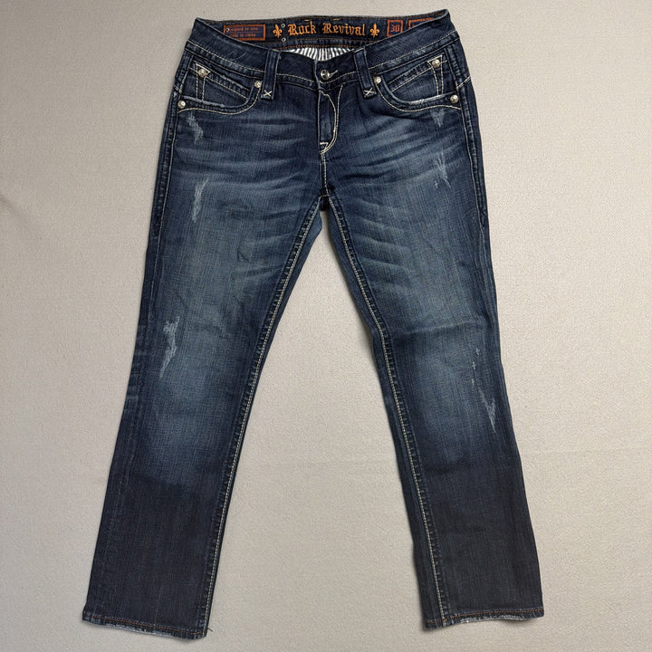 Vintage Rock Revival Staphanie Capri Y2K Jeans Size 30