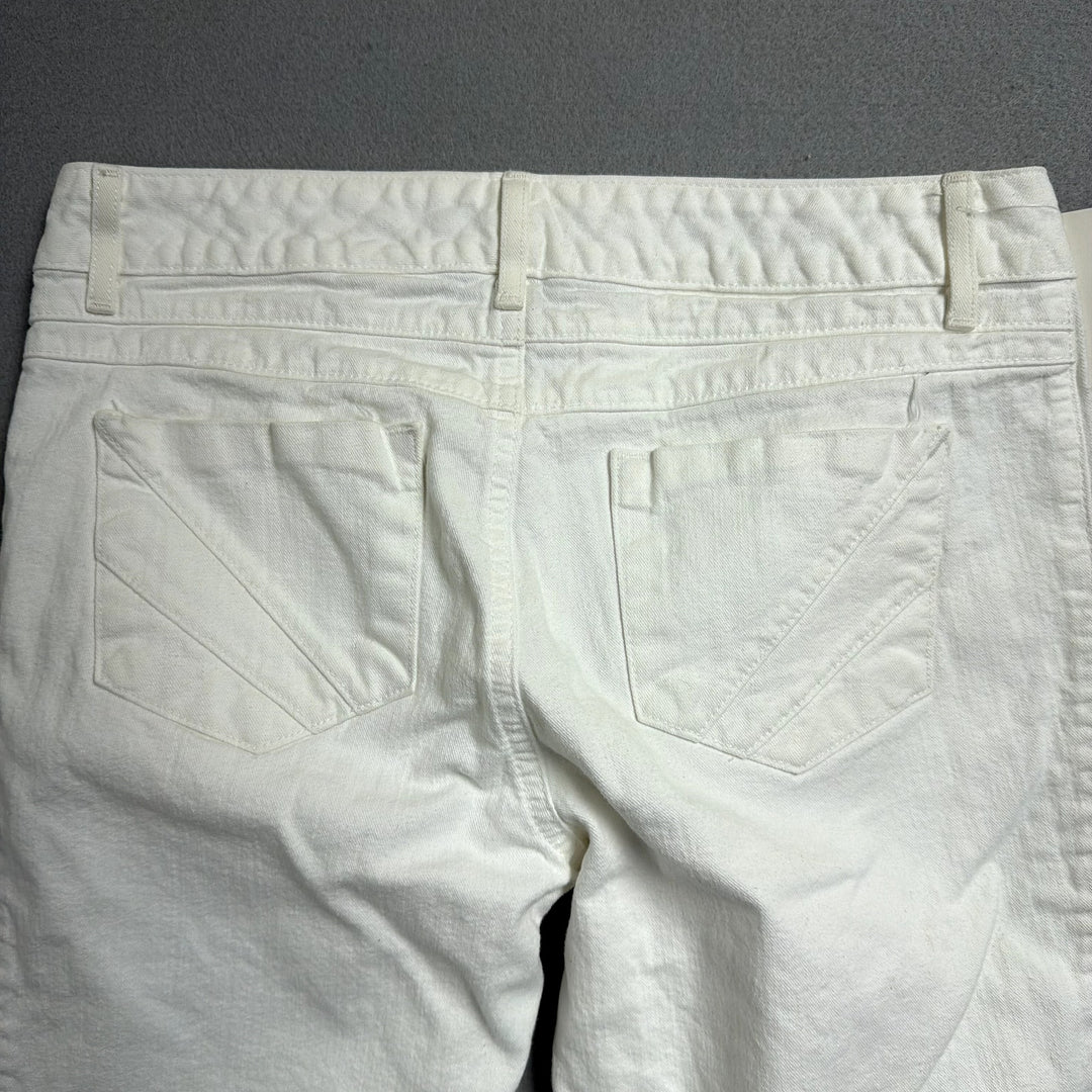 Eddie Bauer White Flared Pants Size 6