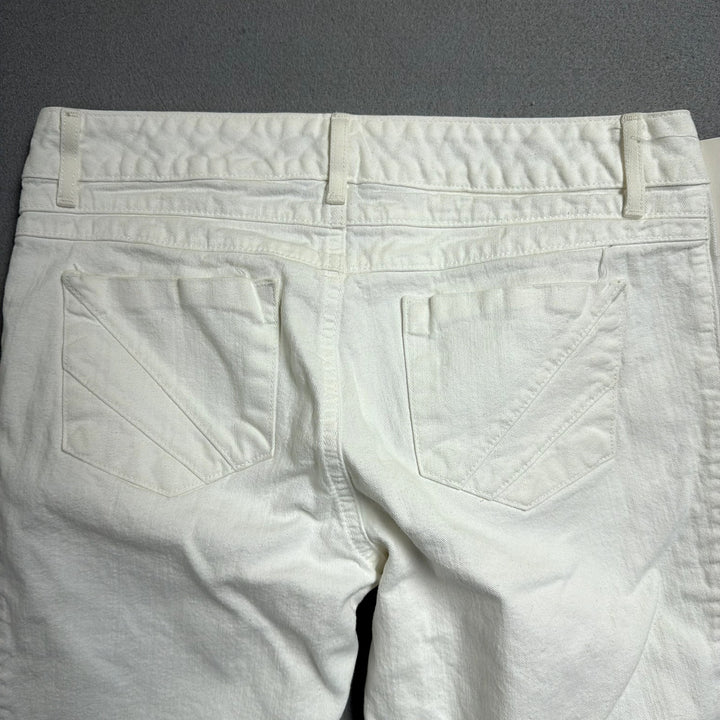 Eddie Bauer White Flared Pants Size 6