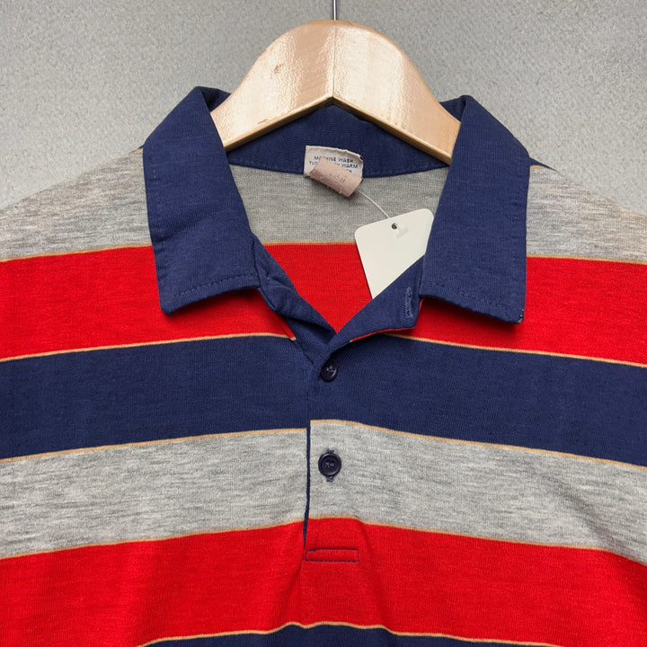 Vintage Dove of Miami Striped Polo Shirt size Large