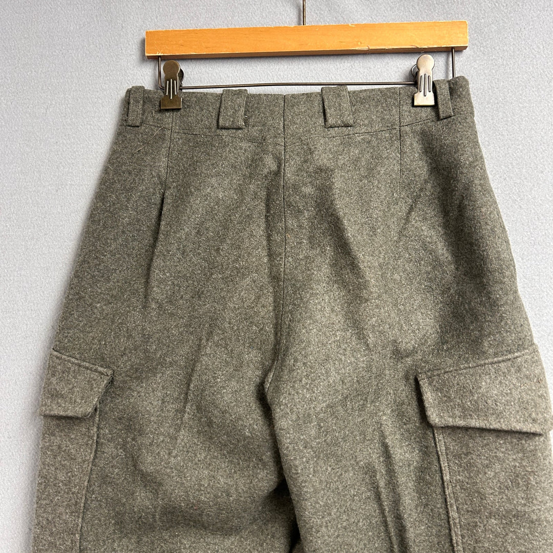 Vintage Swedish Army Wool Pants Size 30x30
