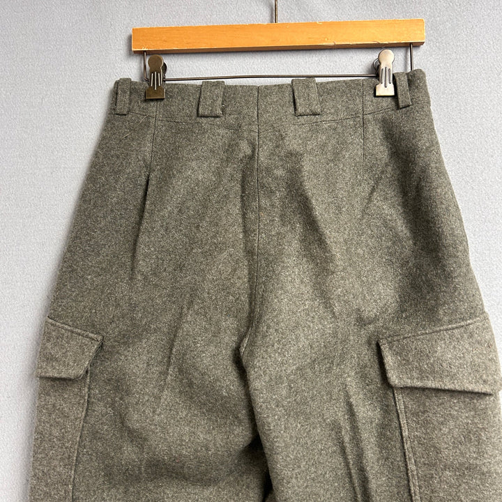 Vintage Swedish Army Wool Pants Size 30x30