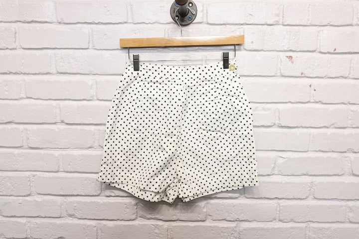 60s womens side zip polka dot shorts size 25