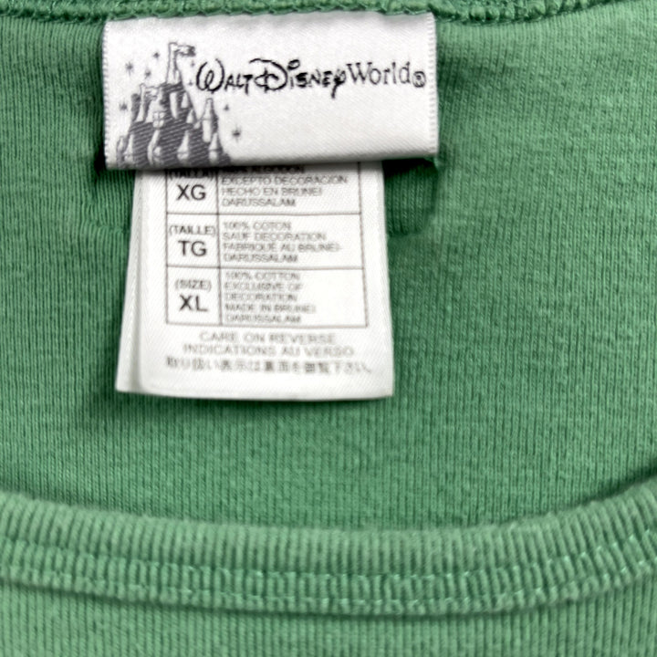 Vintage Walt Disney World Green Tinkerbell Sequin Tank Top XL