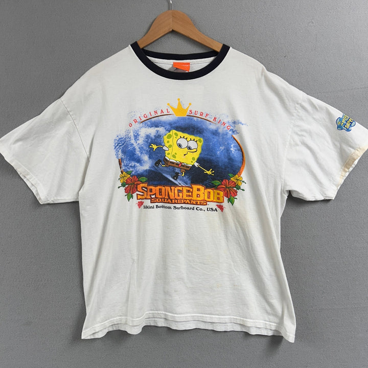 Vintage Spongebob Squarepants Ringer T Shirt Size XL