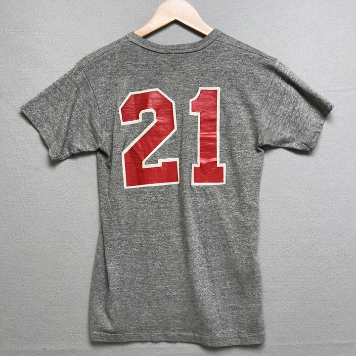 Vintage 80's Bicks Conoco Gas Station Shirt Lincoln Nebraska Grey Size Small