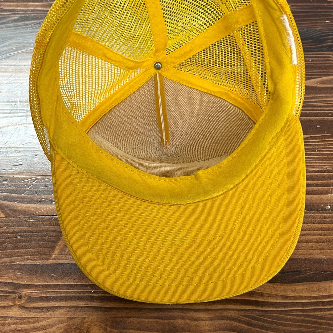 Vintage Lake Queen Branson Missouri River Boat Yellow Meshback Trucker Hat