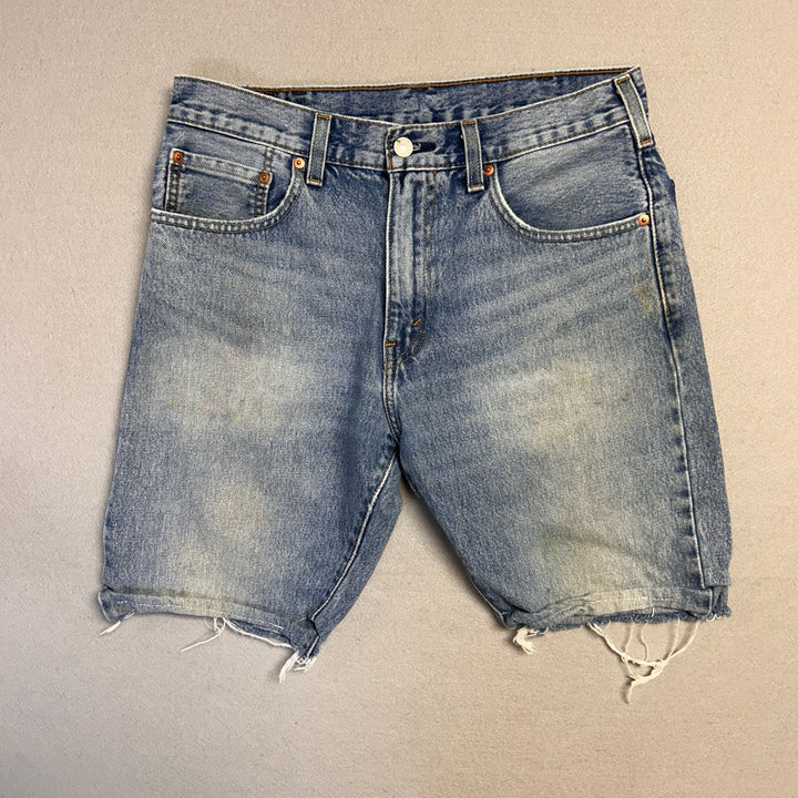 Levis 517 Cut Off Denim Jean Shorts Size 32