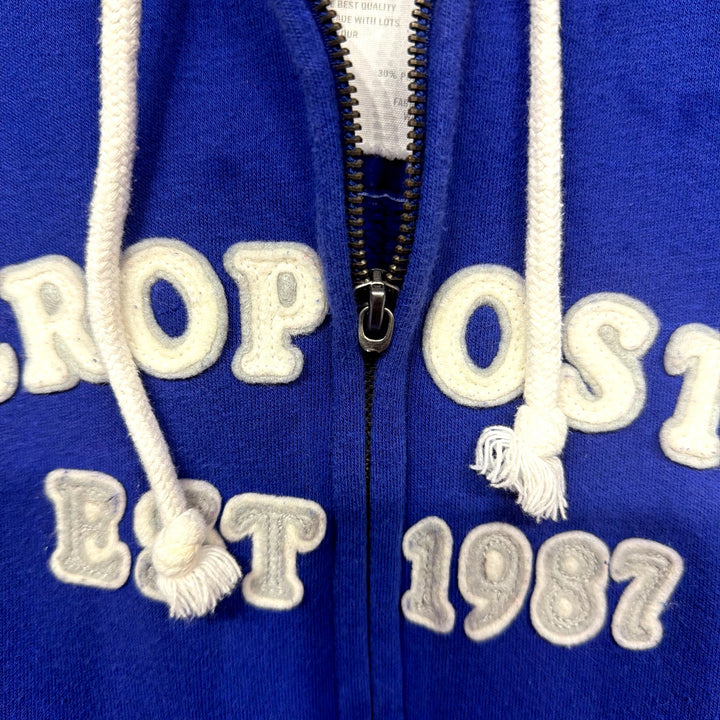 Aeropostale Blue Zip Up Hoodie Size Medium