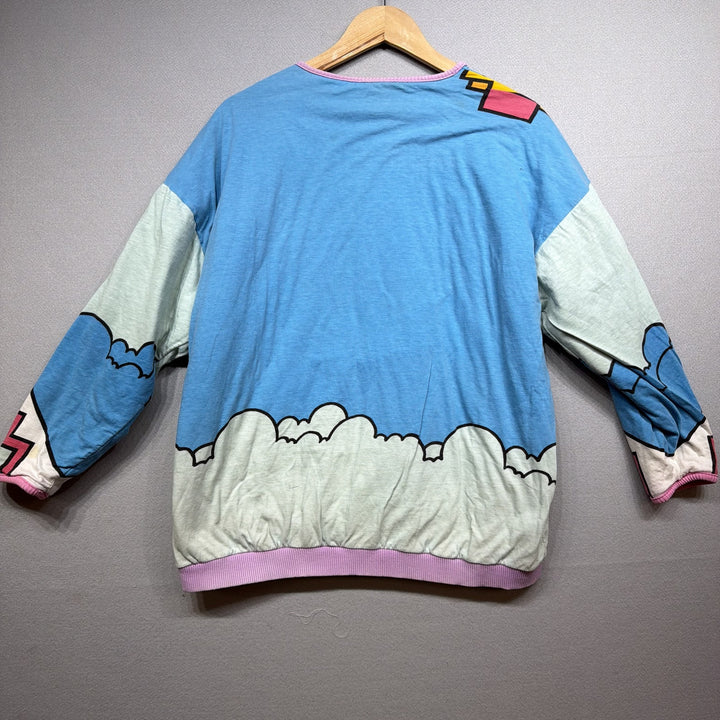 Vintage 80s Peter Max Reversible Sweatshirt Size XL