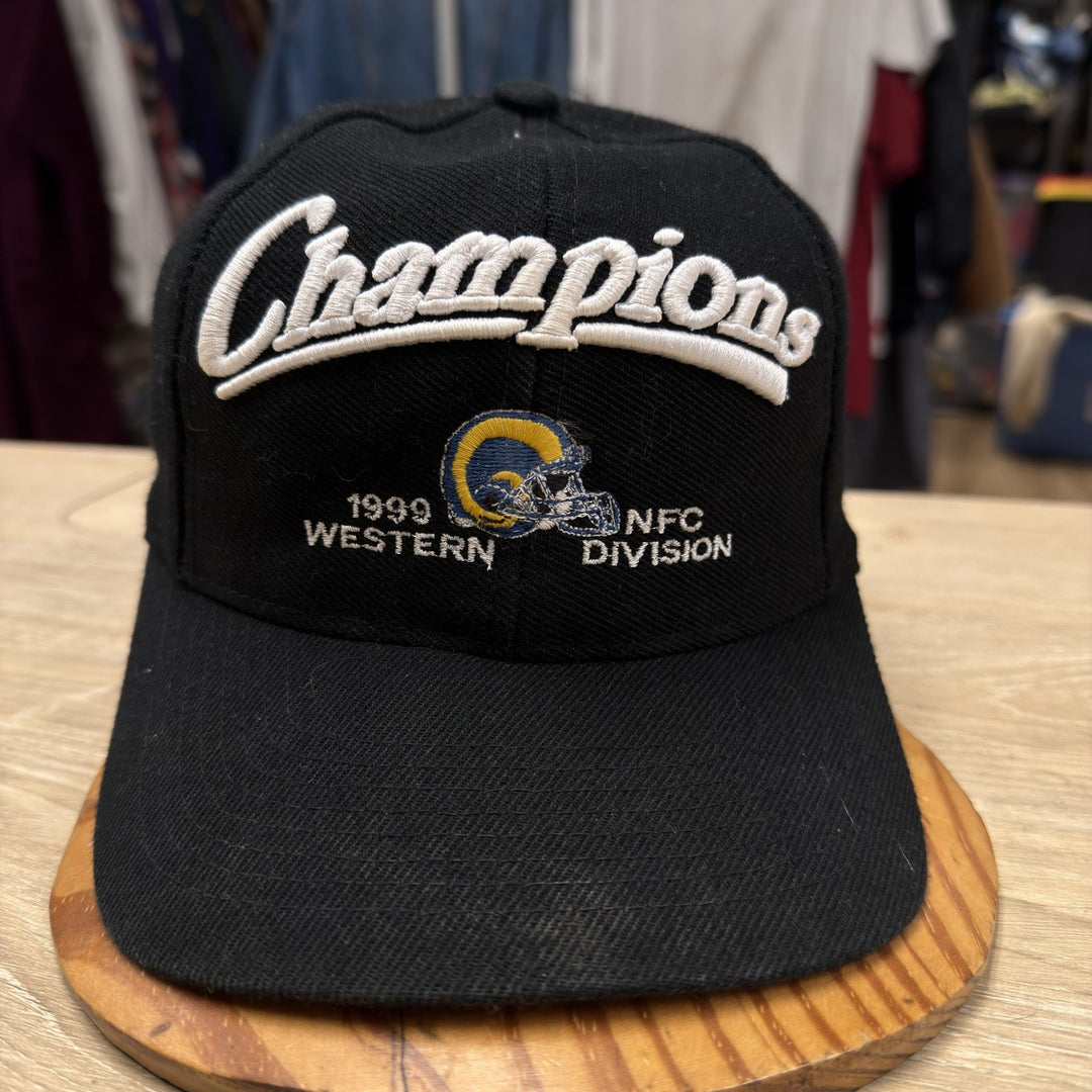 Vintage 90s St Louis Rams Champions Snapback Hat