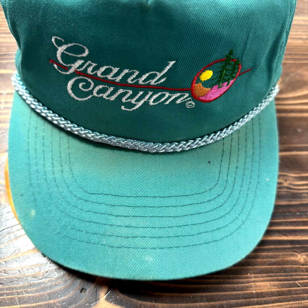 Vintage Grand Canyon Teal Snapback Hat