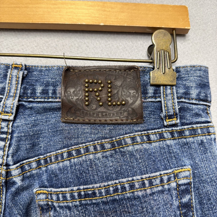 Vintage Ralph Lauren Lace Up Leg Polo Jeans Size 29