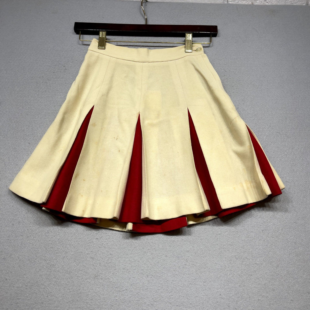 Vintage 60s Springdale Bulldogs Cheerleader Uniform Sweater and Skirt