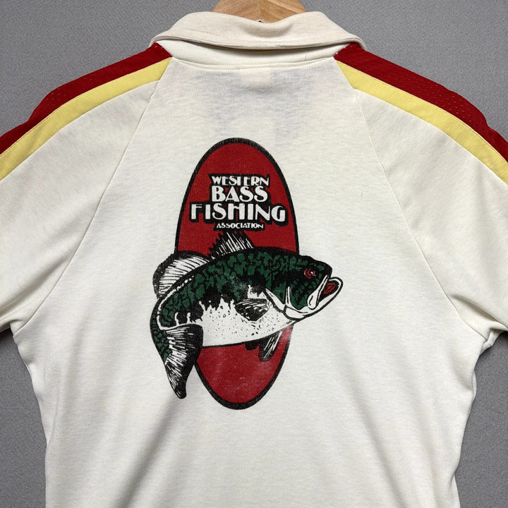 Vintage Western Bass Fishing Association Polo Shirt Size Large