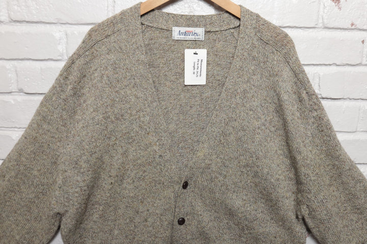 Antartex Wool Vintage Cardigan Sweater 80s XL