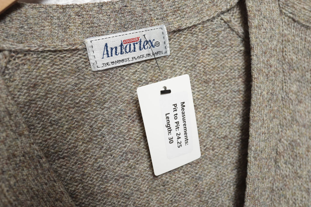 Antartex Wool Vintage Cardigan Sweater 80s XL