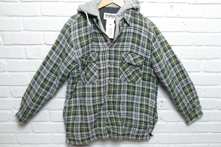 Wrangler Vintage Hoodie Shirt Medium 2000s