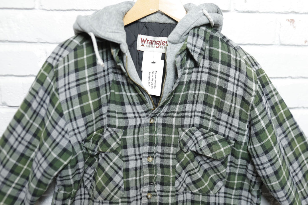 Wrangler Vintage Hoodie Shirt Medium 2000s