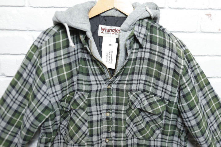 Wrangler Vintage Hoodie Shirt Medium 2000s