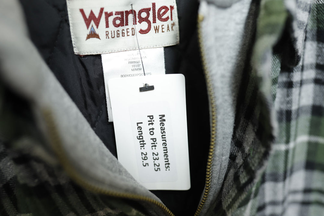 Wrangler Vintage Hoodie Shirt Medium 2000s