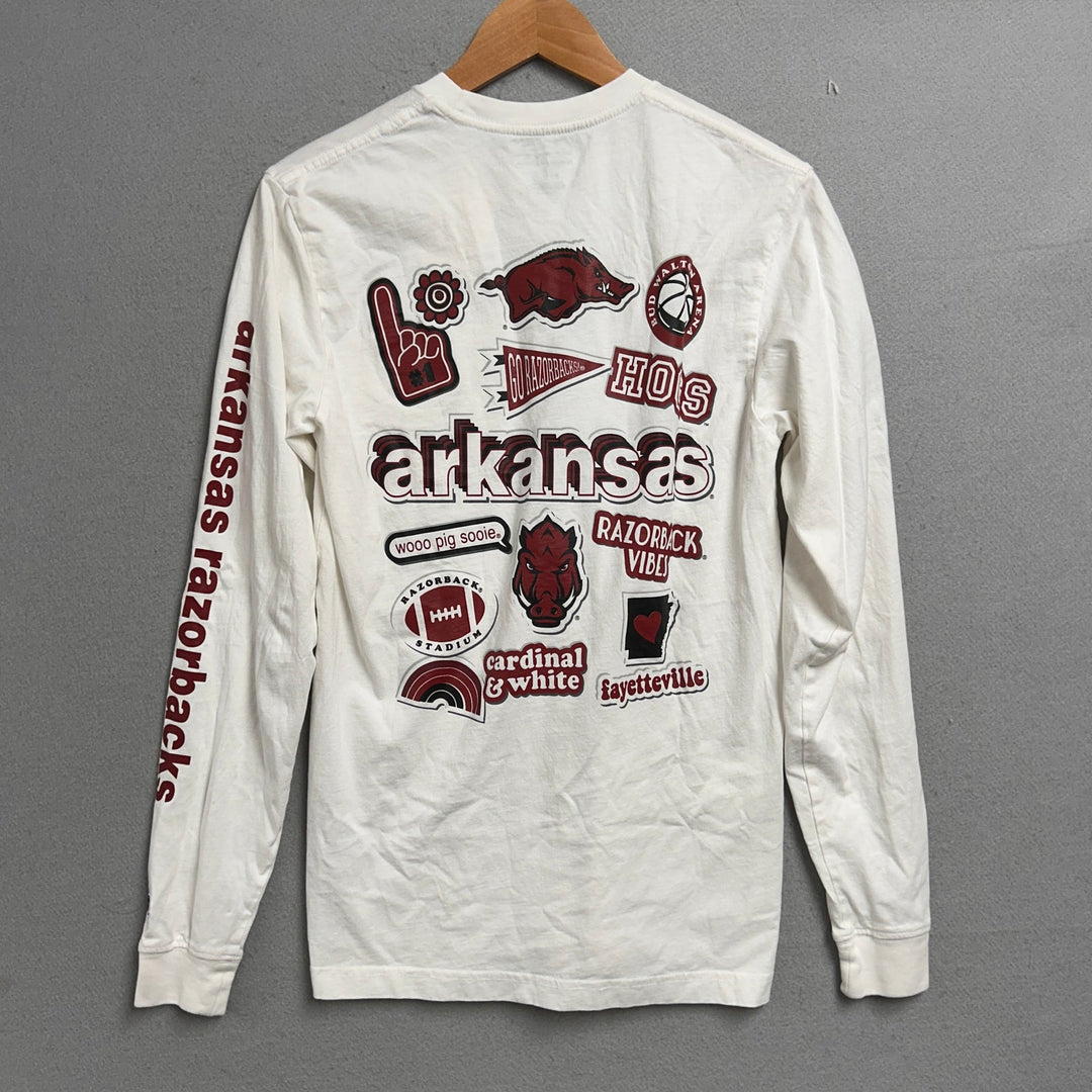 University of Arkansas Long Sleeve T Shirt Size Small