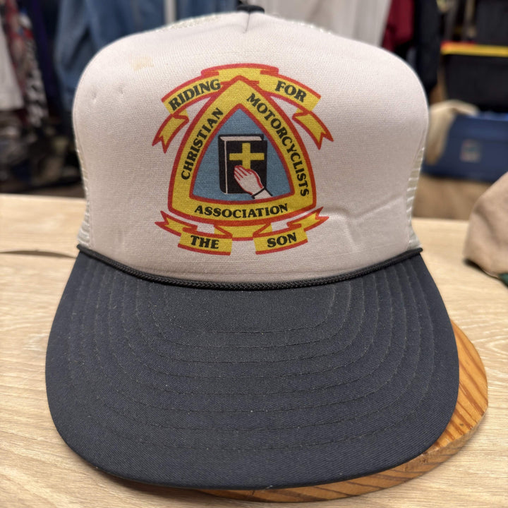 Vintage 90s Christian Motorcycle Association Snapback Hat
