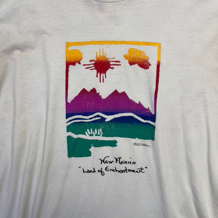 Vintage New Mexico Land of Enchantment Native American Art T Shirt Size XXL
