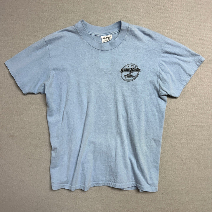 Vintage Outer Limits Boats T Shirt Size Large