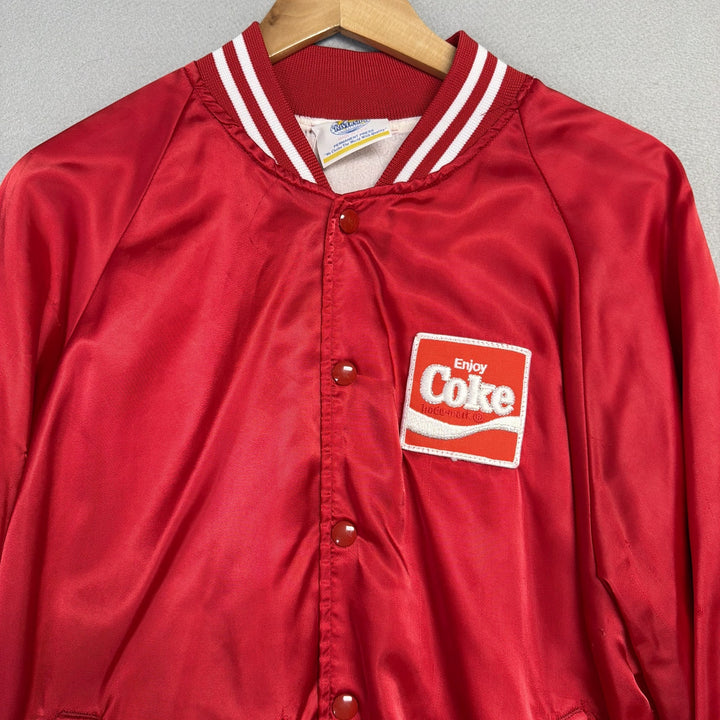 Vintage Enjoy Coke Coca Cola Bomber Jacket Size Large