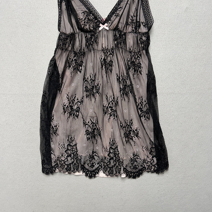 Oscar De La Renta Pink Label Babydoll Chemise Nightgown Size XL
