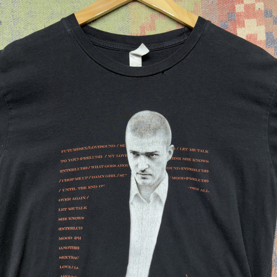 Justin Timberlake Vintage Tour T Shirt Size Medium 2000s