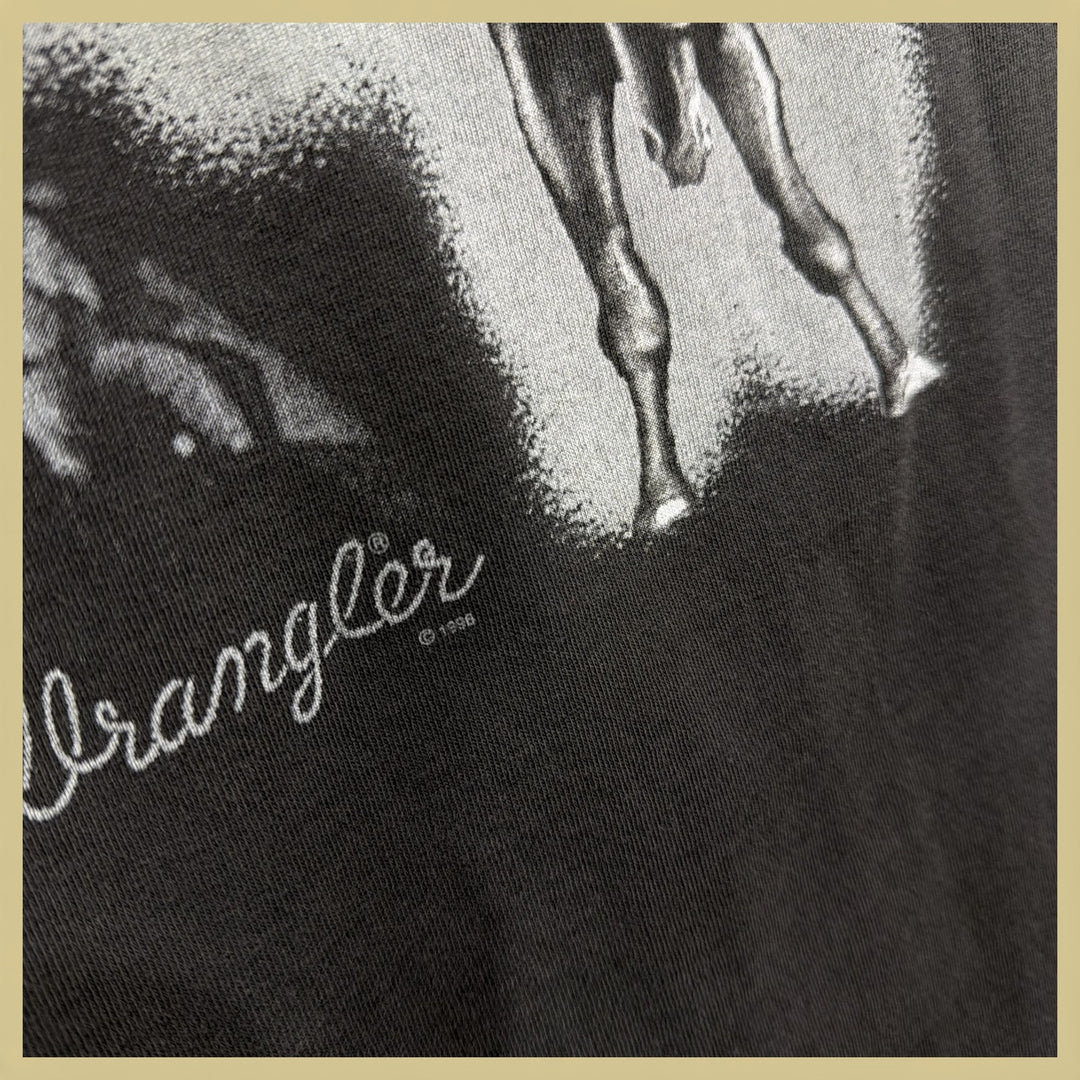 Vintage Wrangler Cowboy Code 90s T Shirt Size XL
