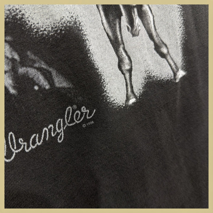 Vintage Wrangler Cowboy Code 90s T Shirt Size XL