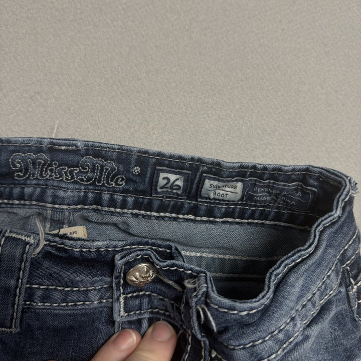 Vintage Miss Me Embellished Pocket Y2K Jeans Size 26
