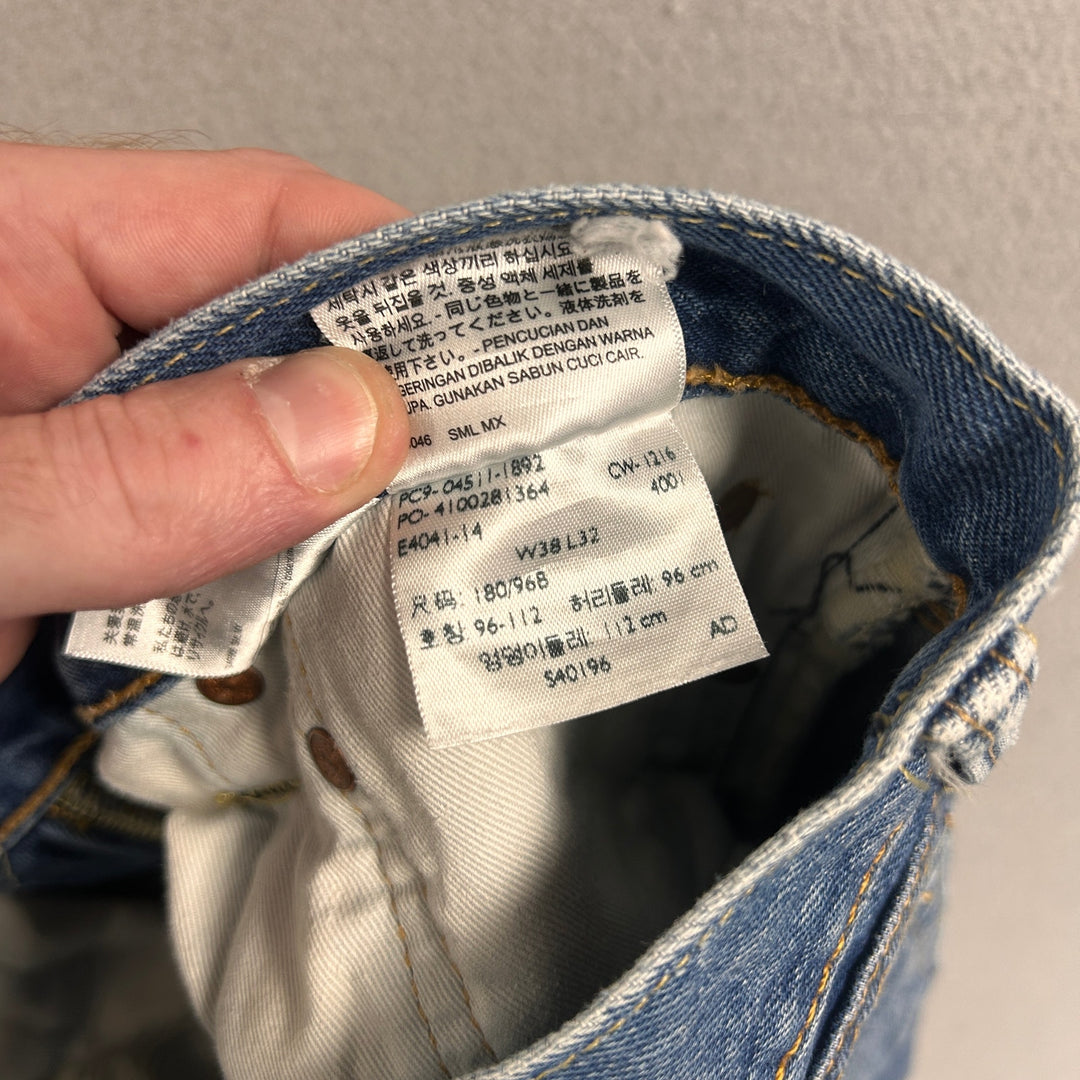 Levi's 511 Selvedge White Oak Cone Denim Jeans Size 38X32