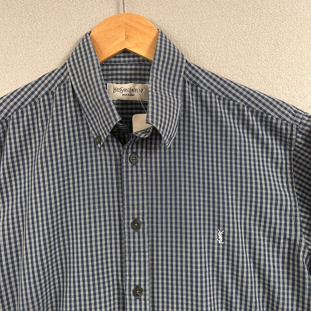 Vintage YSL Yves Saint Laurent Button Down Shirt Size Medium