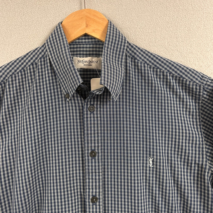 Vintage YSL Yves Saint Laurent Button Down Shirt Size Medium