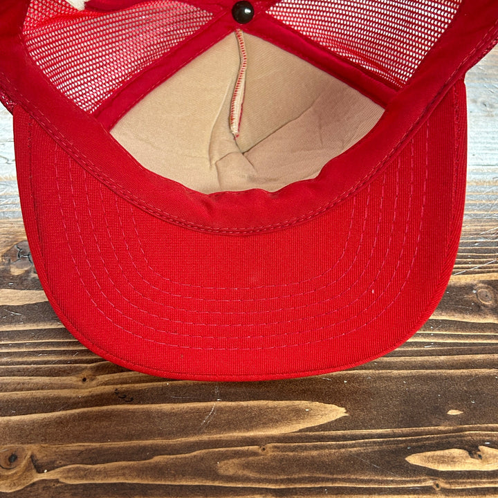 90's Coca Cola Red Snapback Mesh Trucker Hat