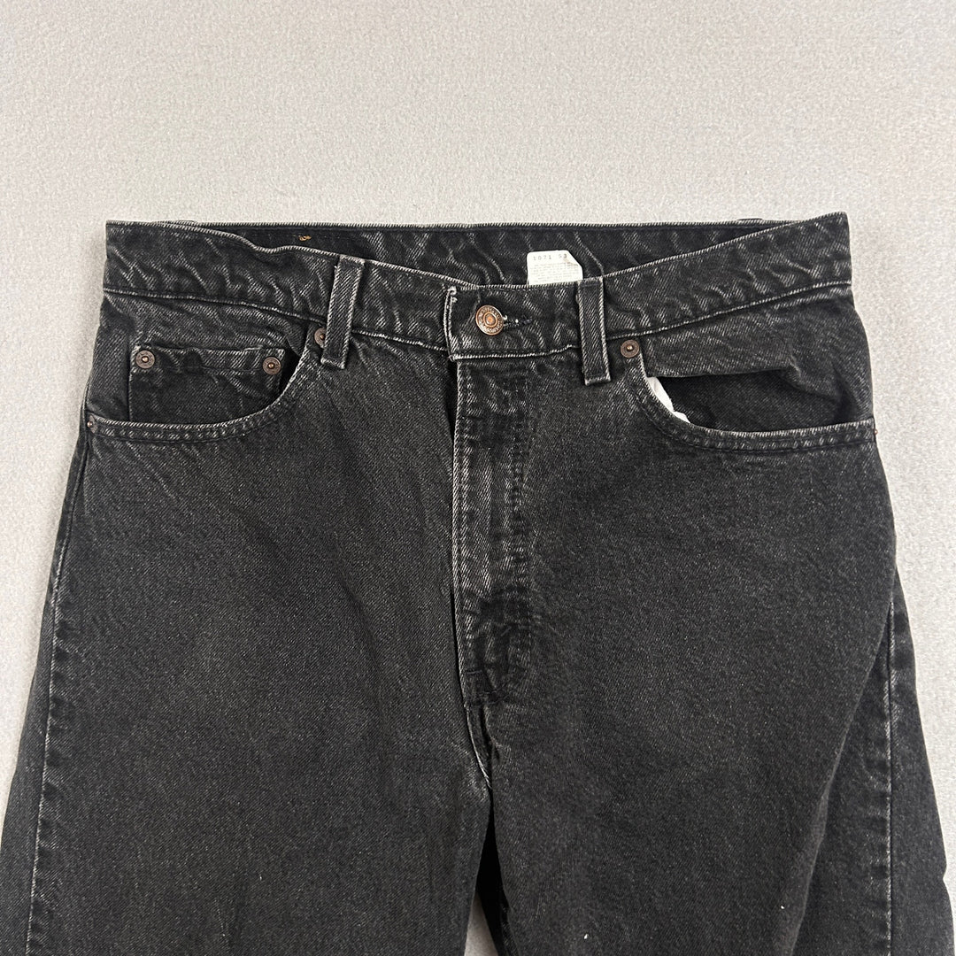 Vintage Levi's 550 Made in USA Black Jeans Size 32