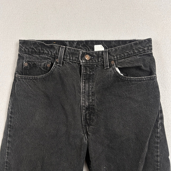 Vintage Levi's 550 Made in USA Black Jeans Size 32