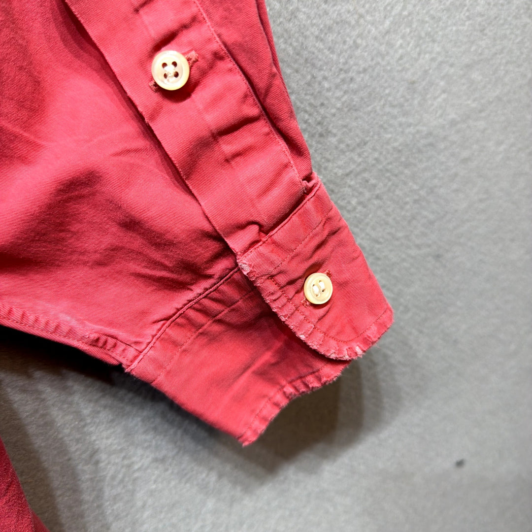 Vintage Polo Ralph Lauren Pink Big Shirt Size Large