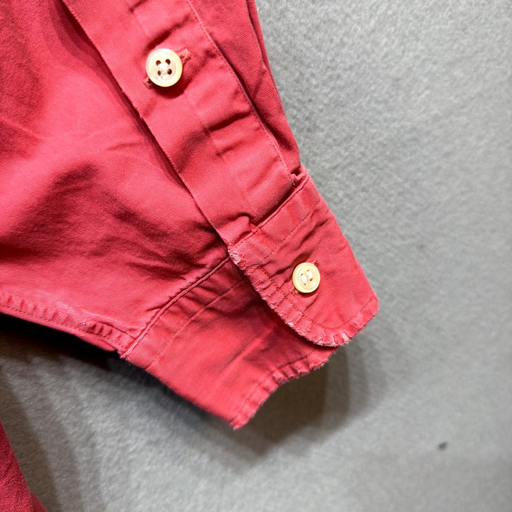 Vintage Polo Ralph Lauren Pink Big Shirt Size Large