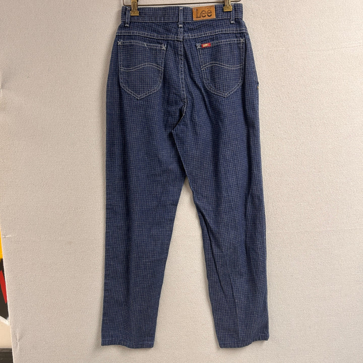 Vintage Lee Grid Pattern Jeans Size 27X29