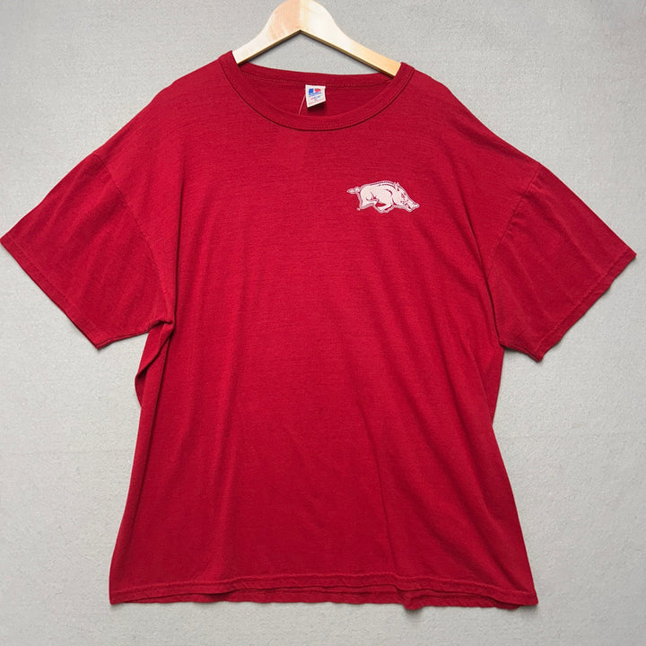 Vintage University Of Arkansas Root Hog T Shirt Size XL