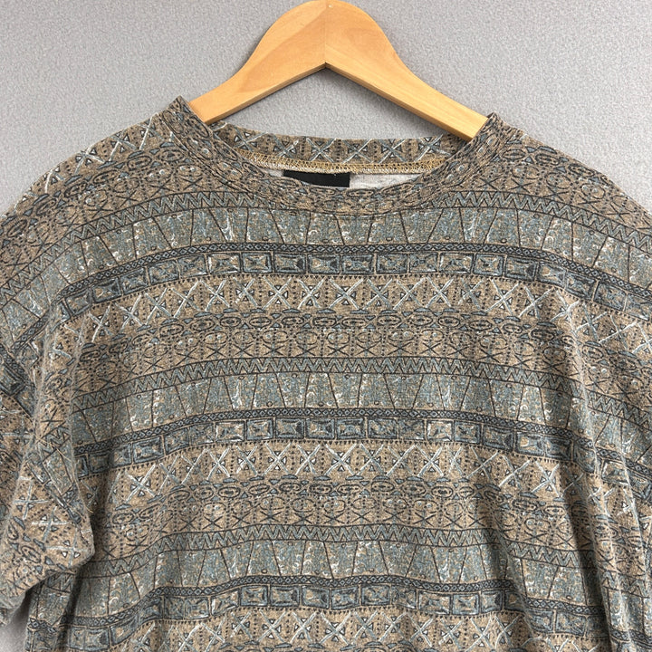 Vintage Bugle Boy Striped Surf T Shirt Size XL