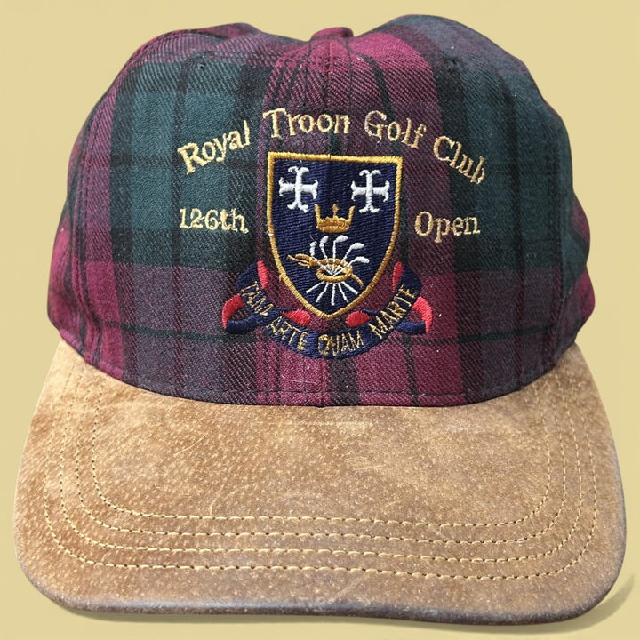 Vintage Royal Troon Golf Club Open 90s Strap Back Hat